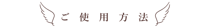 ご使用方法