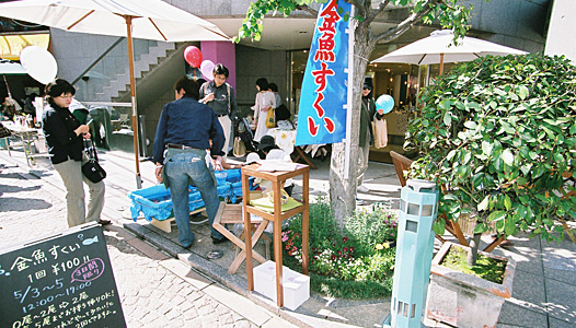 布遊感の金魚すくい