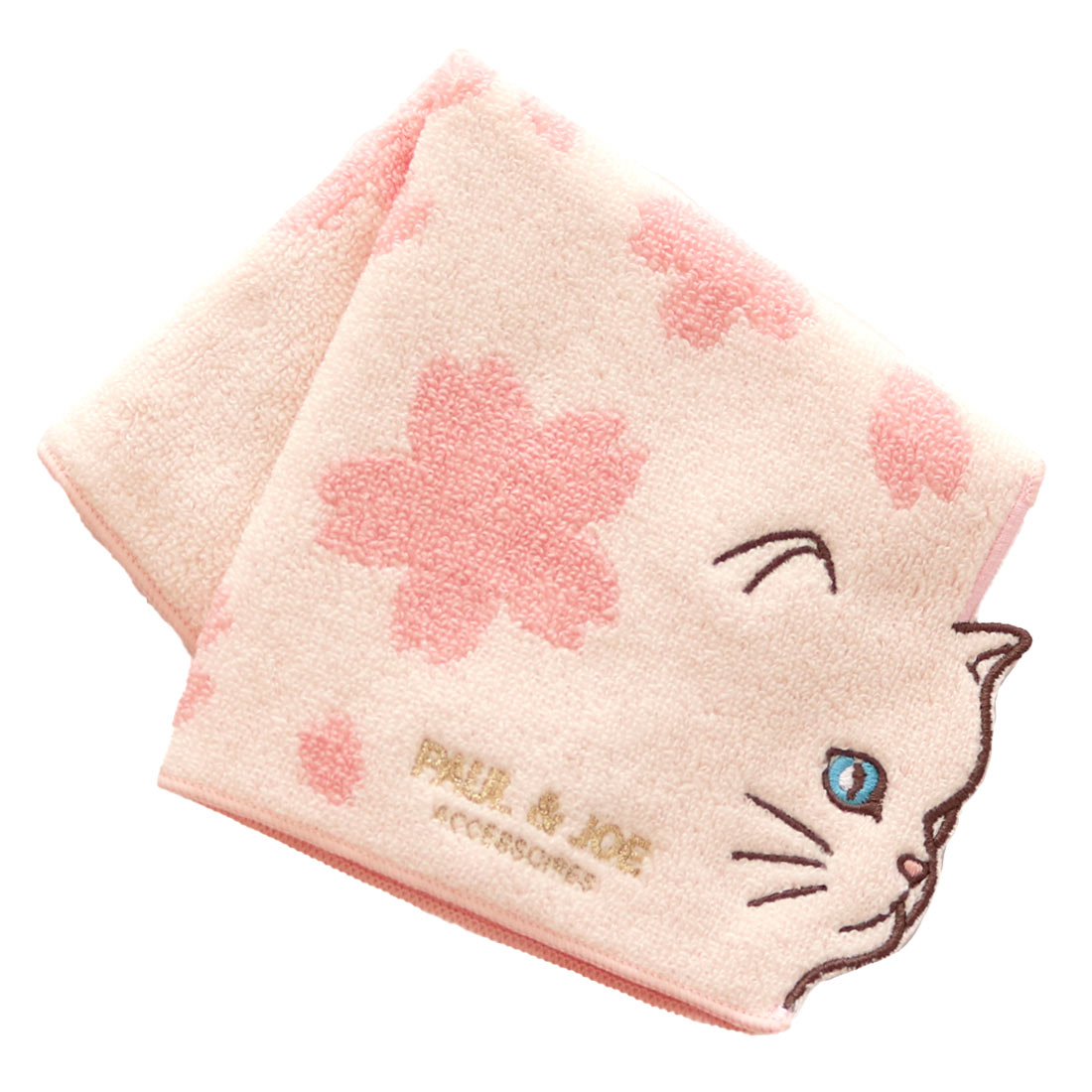  ポール＆ジョー　アクセソワ　タオルハンカチ　SAKURA　0001　アイボリー
