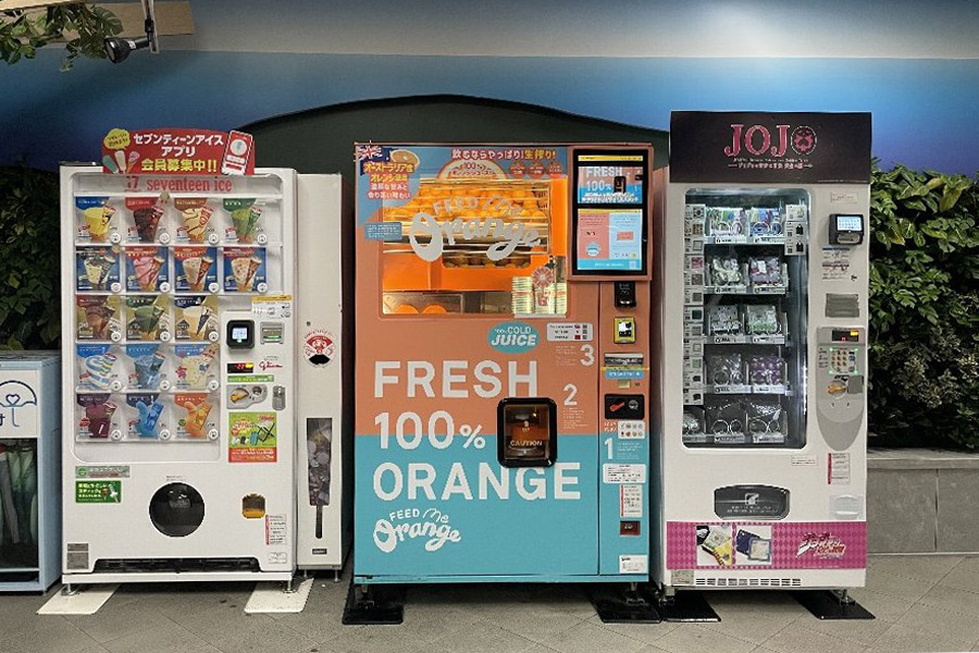 ハンカチの自動販売機 設置場所と商品案内 - ブルーミング中西株式会社